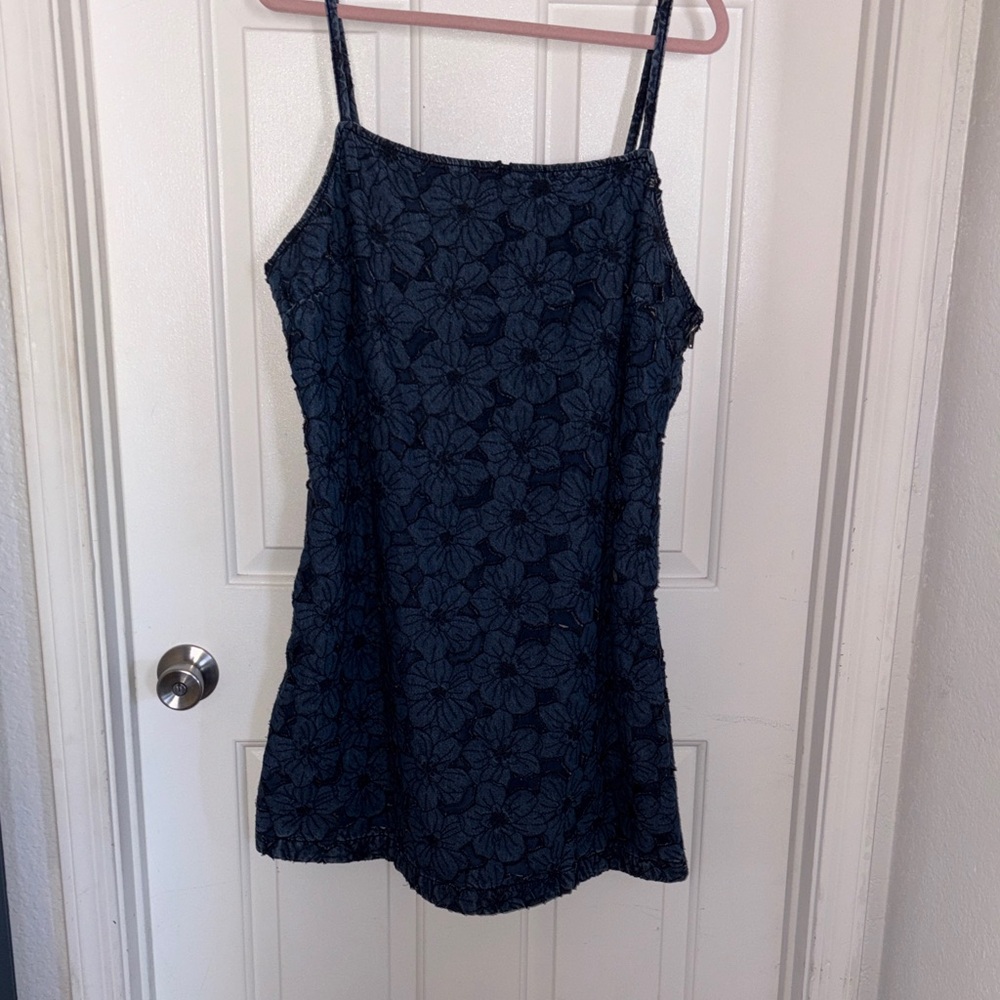 American Eagle Outfitters Navy Blue Floral Mini Dress